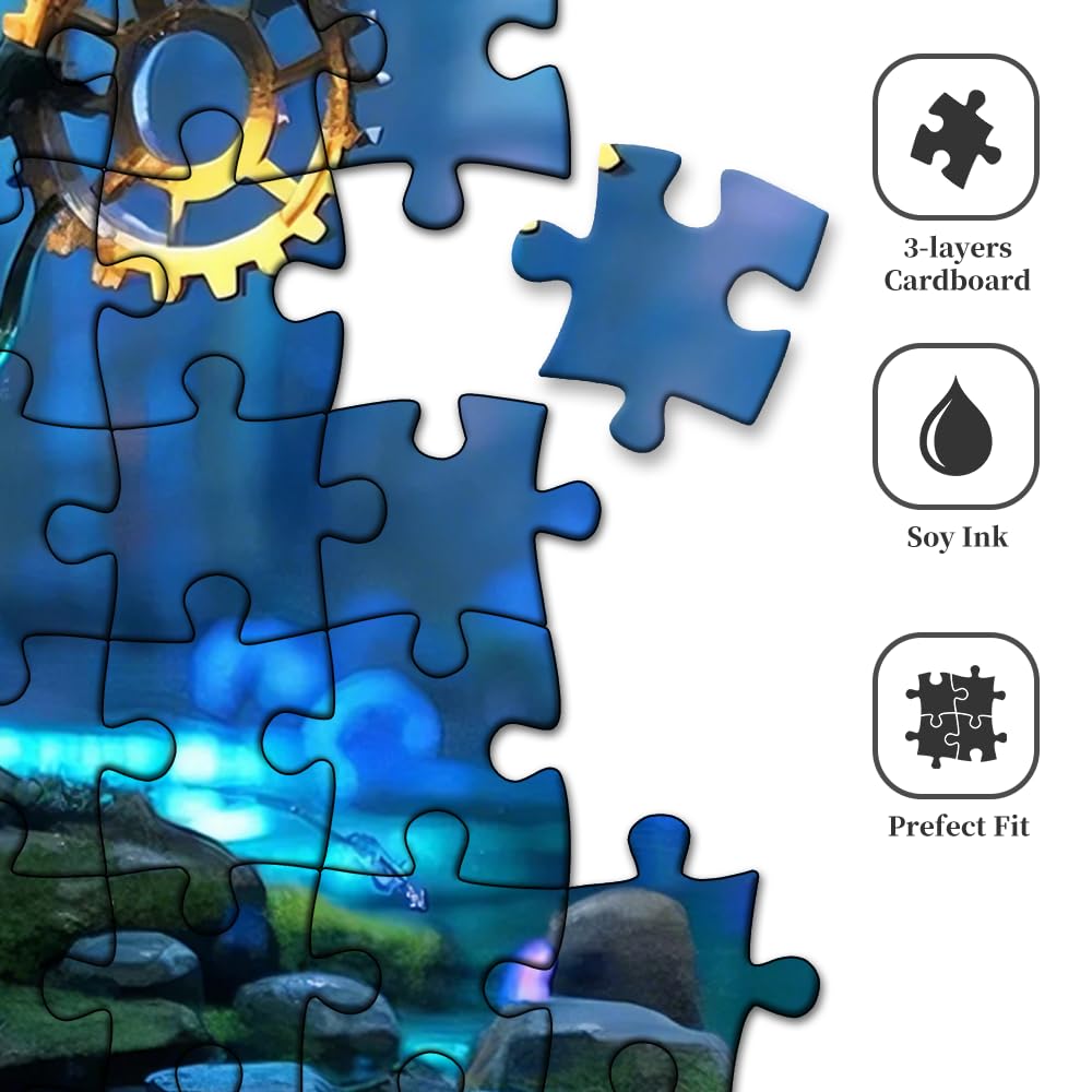 1000 Piece Puzzle for Adults, Mechanical Deer Jigsaw Puzzle, Mystery Forest Jigsaw Puzzles 1000 Pieces Birthday Party for Family Funny Puzzle for Adults